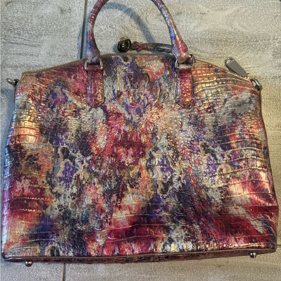 Brahmin Multicolor Embossed Satchel - Picture 1 of 2